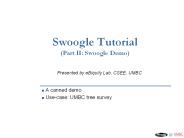 Swoogle Tutorial (Part II: Swoogle Demo)
