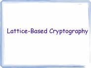 Lattice-Based Cryptography