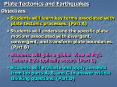 Plate Tectonics and Earthquakes PowerPoint PPT Presentation