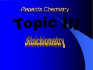 Regents Chemistry