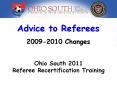 Advice to Referees 2009-2010 Changes PowerPoint PPT Presentation
