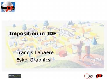 Imposition in JDF