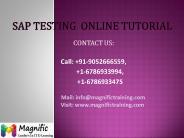 sap testing online tutorial