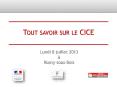 Tout savoir sur le CICE PowerPoint PPT Presentation