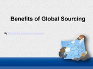 Utility of Global Sourcing