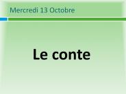 Mercredi 13 Octobre