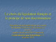 Le choix du l