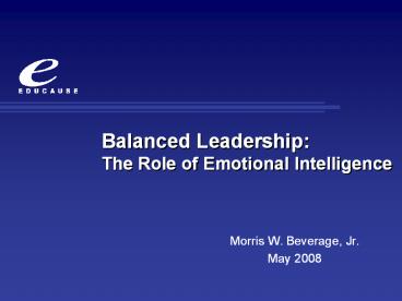 Morris W. Beverage, Jr.