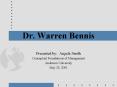 Dr. Warren Bennis PowerPoint PPT Presentation