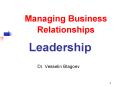 Managing Business Relationships Leadership PowerPoint PPT Presentation
