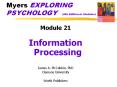 Myers EXPLORING PSYCHOLOGY  (6th Edition in Modules) PowerPoint PPT Presentation