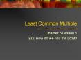 Least Common Multiple PowerPoint PPT Presentation