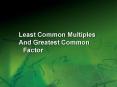 Least Common Multiples PowerPoint PPT Presentation