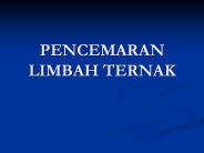 PENCEMARAN LIMBAH TERNAK
