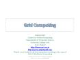 Grid Computing PowerPoint PPT Presentation