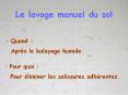 Le lavage manuel du sol PowerPoint PPT Presentation