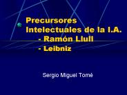 Precursores Intelectuales de la I.A. - Ram