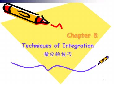 Techniques of Integration