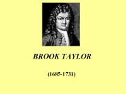 BROOK TAYLOR