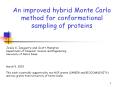An improved hybrid Monte Carlo method for conformational sampling of proteins PowerPoint PPT Presentation