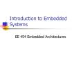 Introduction to Embedded Systems PowerPoint PPT Presentation