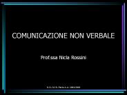 COMUNICAZIONE NON VERBALE