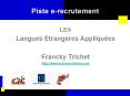 Piste e-recrutement PowerPoint PPT Presentation