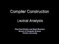 Compiler Construction  Lexical Analysis PowerPoint PPT Presentation