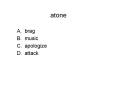 atone PowerPoint PPT Presentation