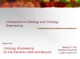 Ontology Engineering for the Semantic Web and Beyond PowerPoint PPT Presentation
