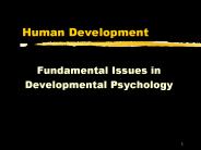 Human Development