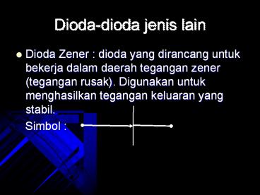 Dioda-dioda jenis lain