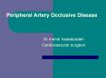 Peripheral Artery Occlusive Disease PowerPoint PPT Presentation