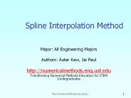 Spline Interpolation Method