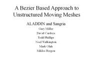 A Bezier Based Approach to Unstructured Moving Meshes