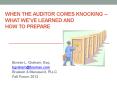 When the Auditor Comes Knocking -- What We PowerPoint PPT Presentation