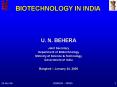 BIOTECHNOLOGY IN INDIA PowerPoint PPT Presentation