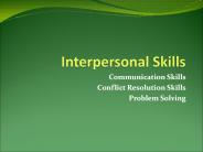 Interpersonal Skills