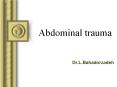 Abdominal trauma PowerPoint PPT Presentation