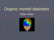 Organic mental disorders