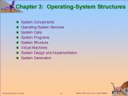 Chapter 3: Operating-System Structures