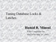 Tuning Database Locks