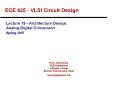 ECE 425 - VLSI Circuit Design PowerPoint PPT Presentation