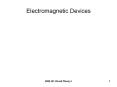 Electromagnetic Devices PowerPoint PPT Presentation