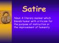 Satire PowerPoint PPT Presentation