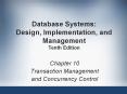 Database Systems: Design, Implementation, and Management Tenth Edition PowerPoint PPT Presentation