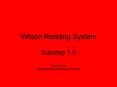 Wilson Reading System PowerPoint PPT Presentation
