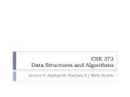 CSE 373 Data Structures and Algorithms