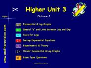 Higher Unit 3