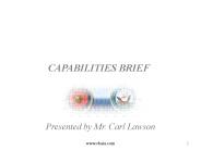 CAPABILITIES BRIEF